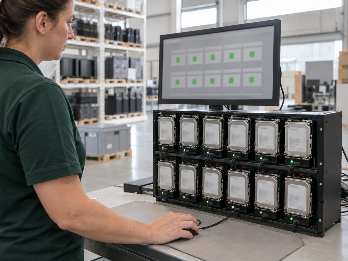 Medewerker aan het wisstation